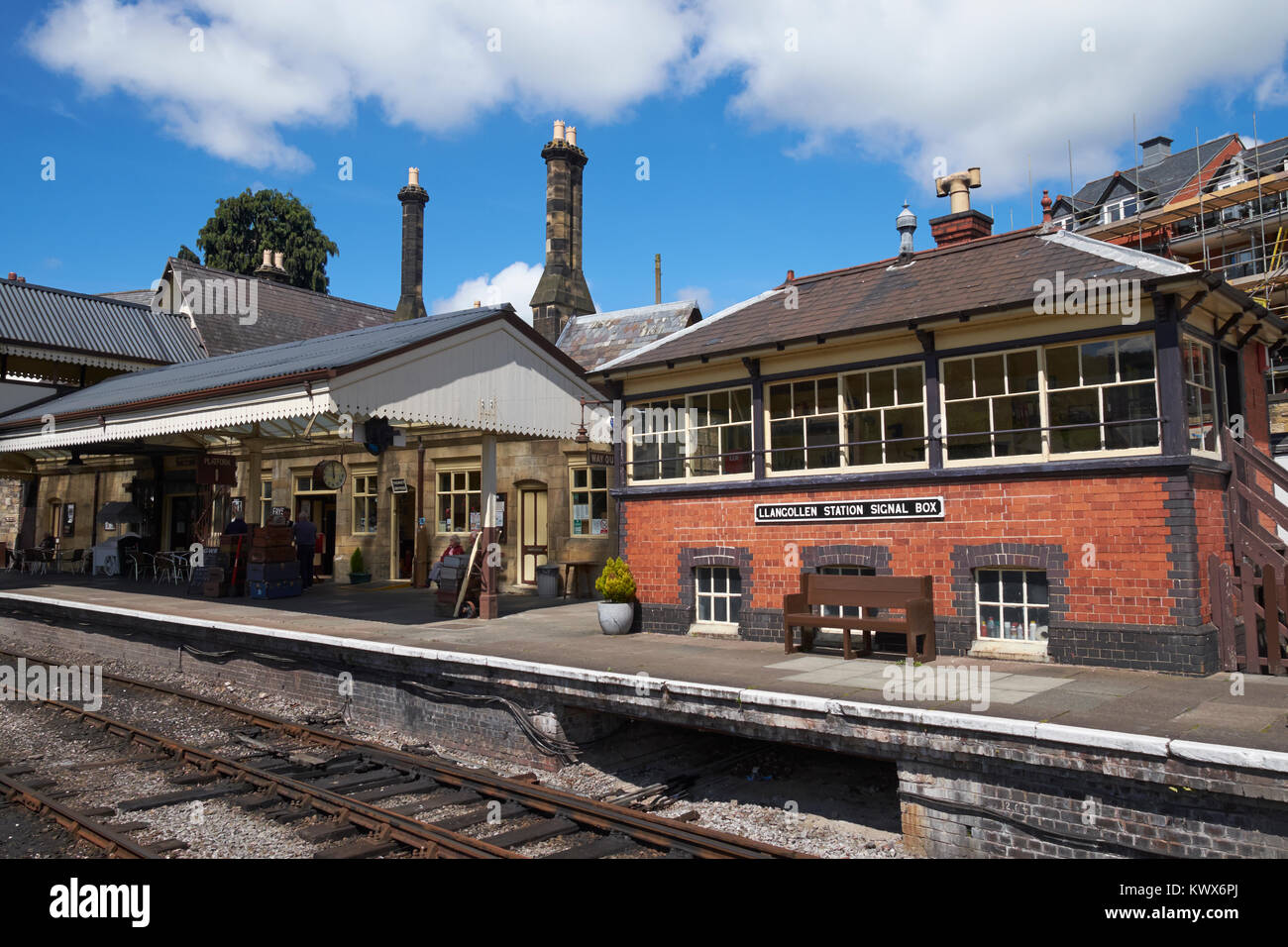 Llangollen Railway Station, Denbighshire, Galles. Foto Stock