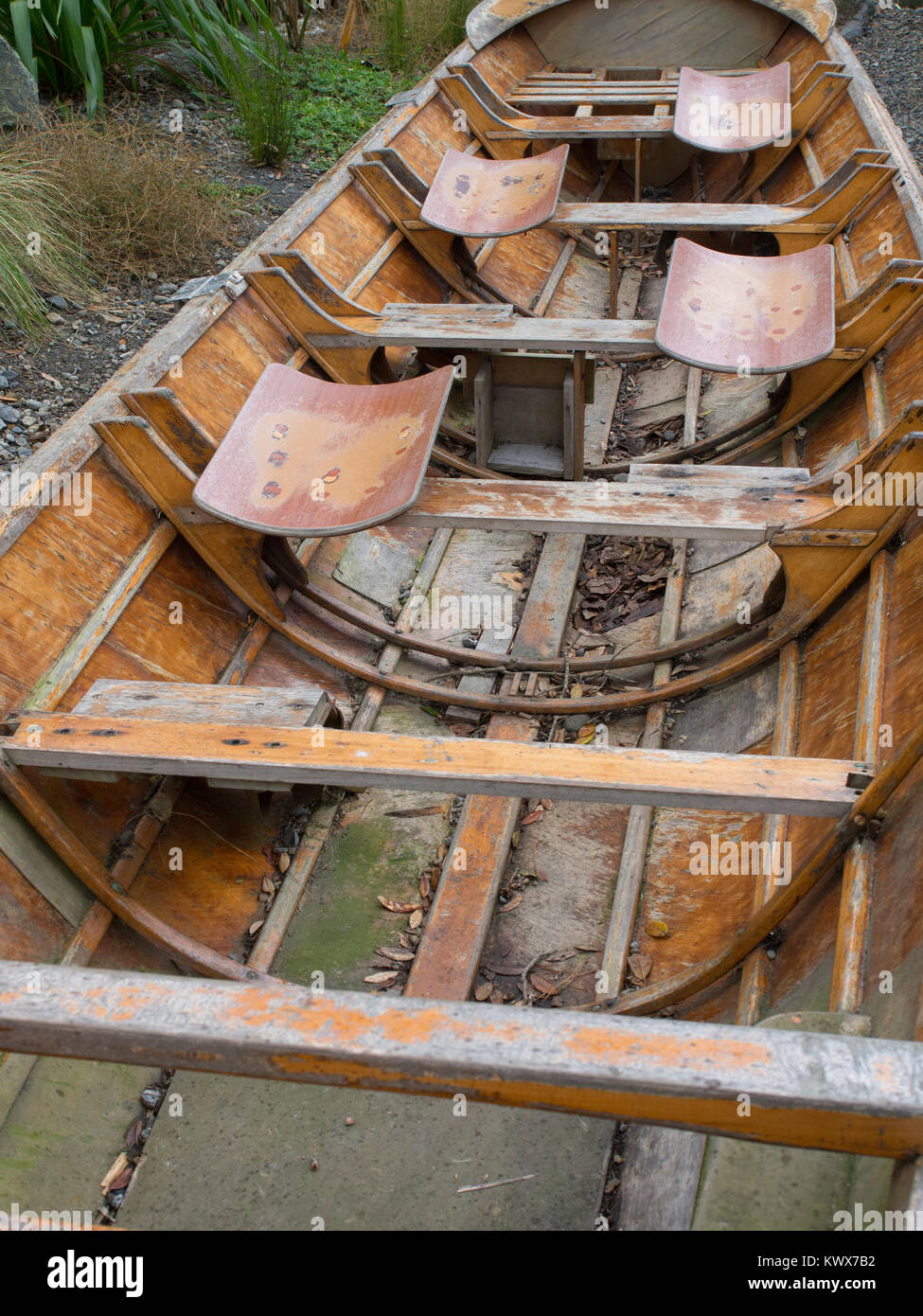 Barca di legno Foto Stock