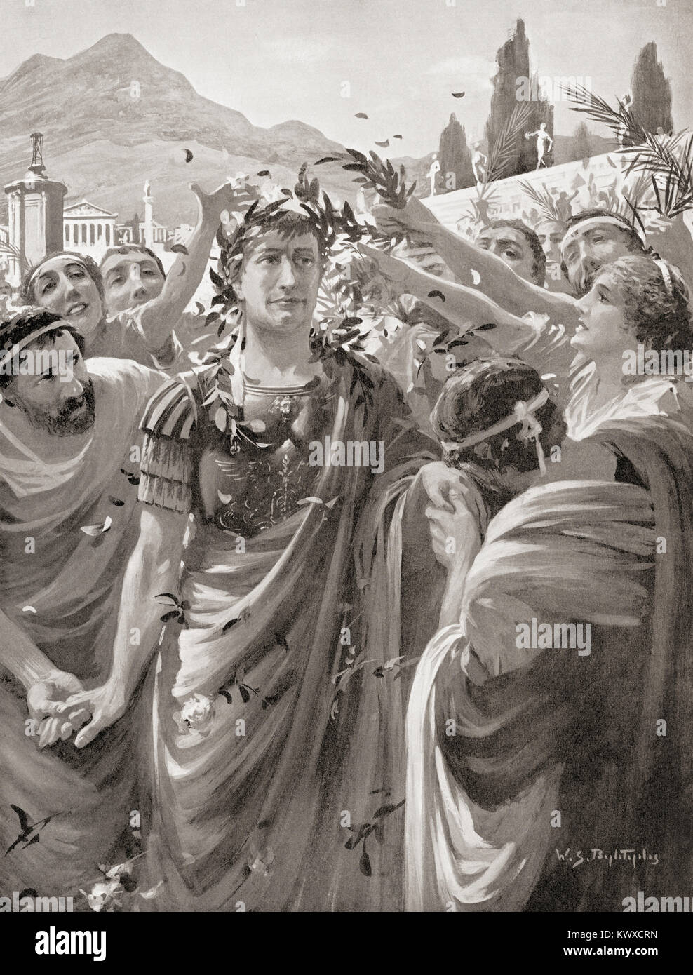 I Membri Di Un'accademia Romana Politico generale romano strumentale nella conquista romana della
