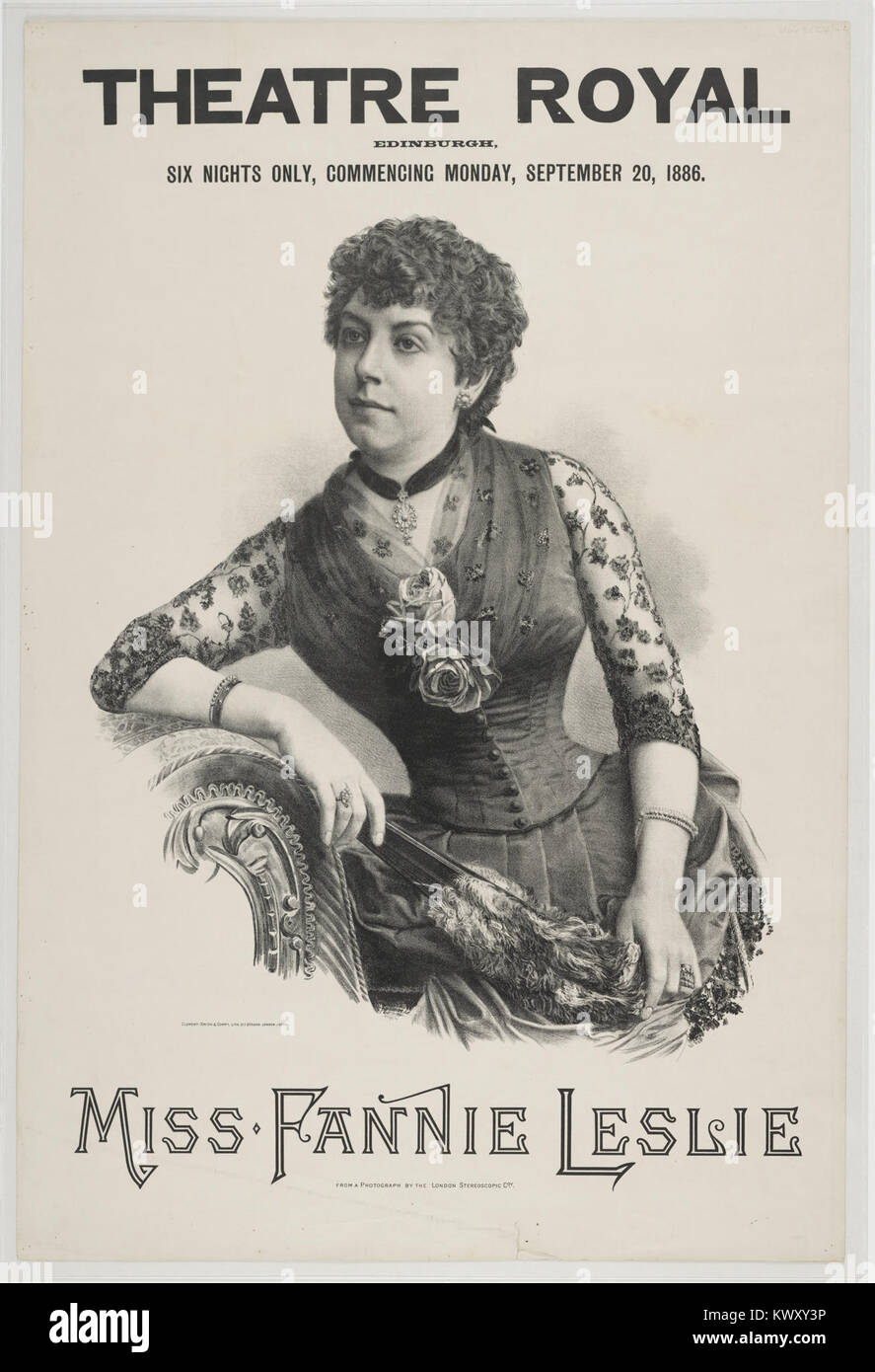Miss Fannie Leslie - Collezione di stramazzo Foto Stock