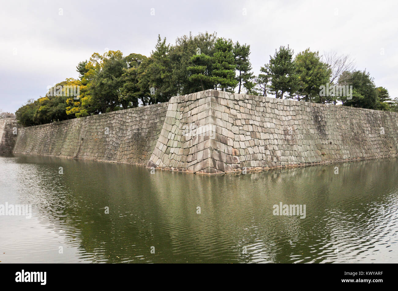 Il Castello di Nijo a Kyoto , il Giappone. Si tratta di uno dei diciassette monumenti storici di antiche di Kyoto. Foto Stock