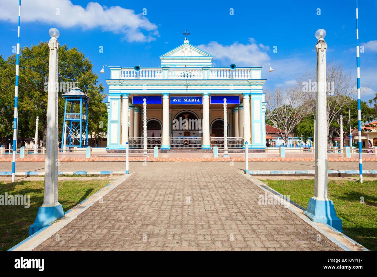 Il Santuario di Nostra Signora di Madhu è un romano cattolica santuario mariano nel distretto di Mannar dello Sri Lanka Foto Stock