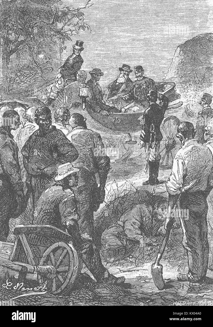 "Mathias Sandorf" di Léon Benett è un romanzo storico ambientato nell'Europa del XIX secolo, incentrato su intrighi, avventura, tensione politica e narrazione guidata dai personaggi. Foto Stock