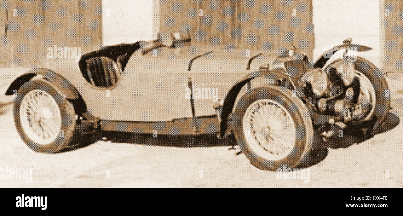 Questa immagine mostra l'auto sportiva MHV Squire da 1,5 litri del 1935, una rara supercar britannica prebellica. Foto Stock