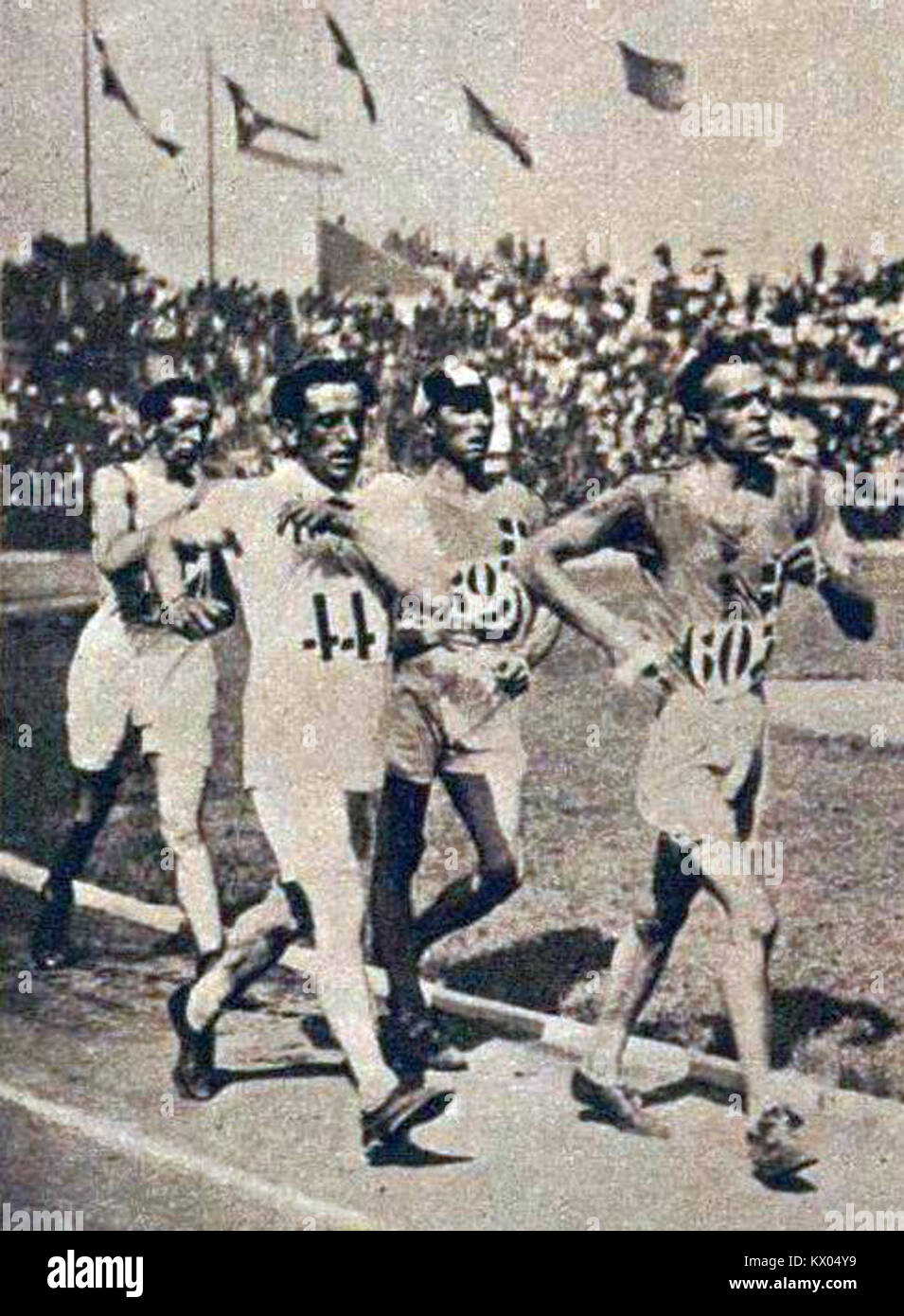 Ugo Frigerio, Italian athlete, won the 10-kilometer walk at the 1924 Olympic Games, representing early 20th-century international athletics. Foto Stock