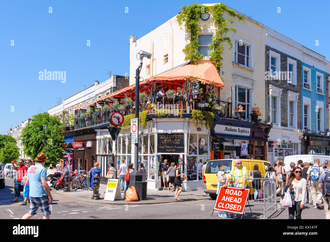 Street View di Londra, Regno Unito Foto Stock