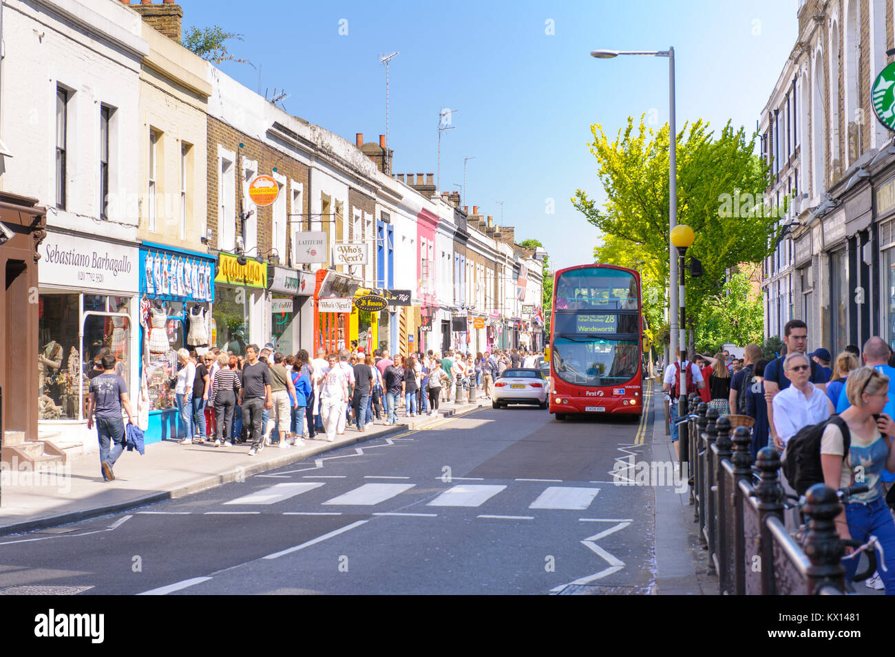 Street View di Londra, Regno Unito Foto Stock