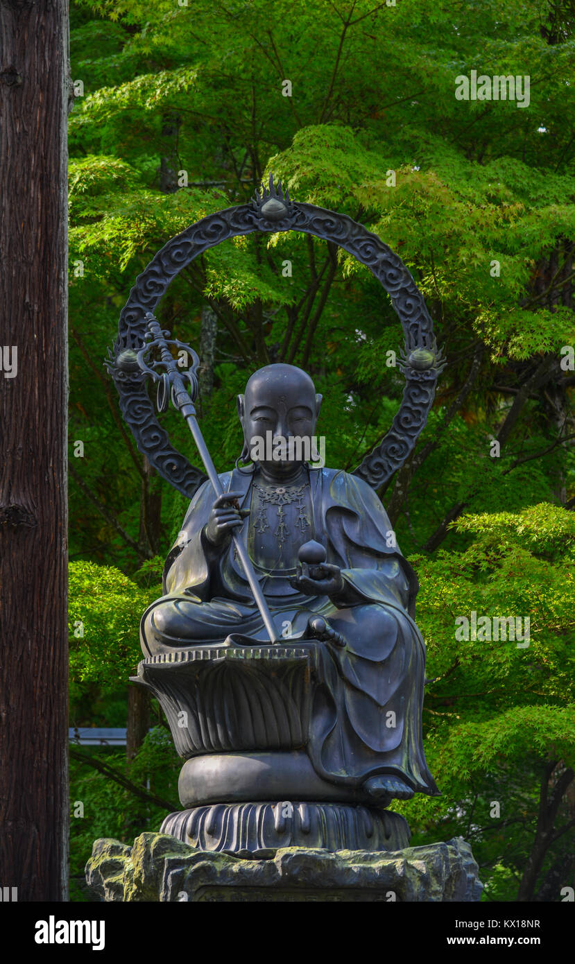 Enmei Jizo al Tempio di Zuigan-ji in Matsushima, Giappone. Zuiganji è uno della regione di Tohoku più famosi e importanti templi Zen. Foto Stock