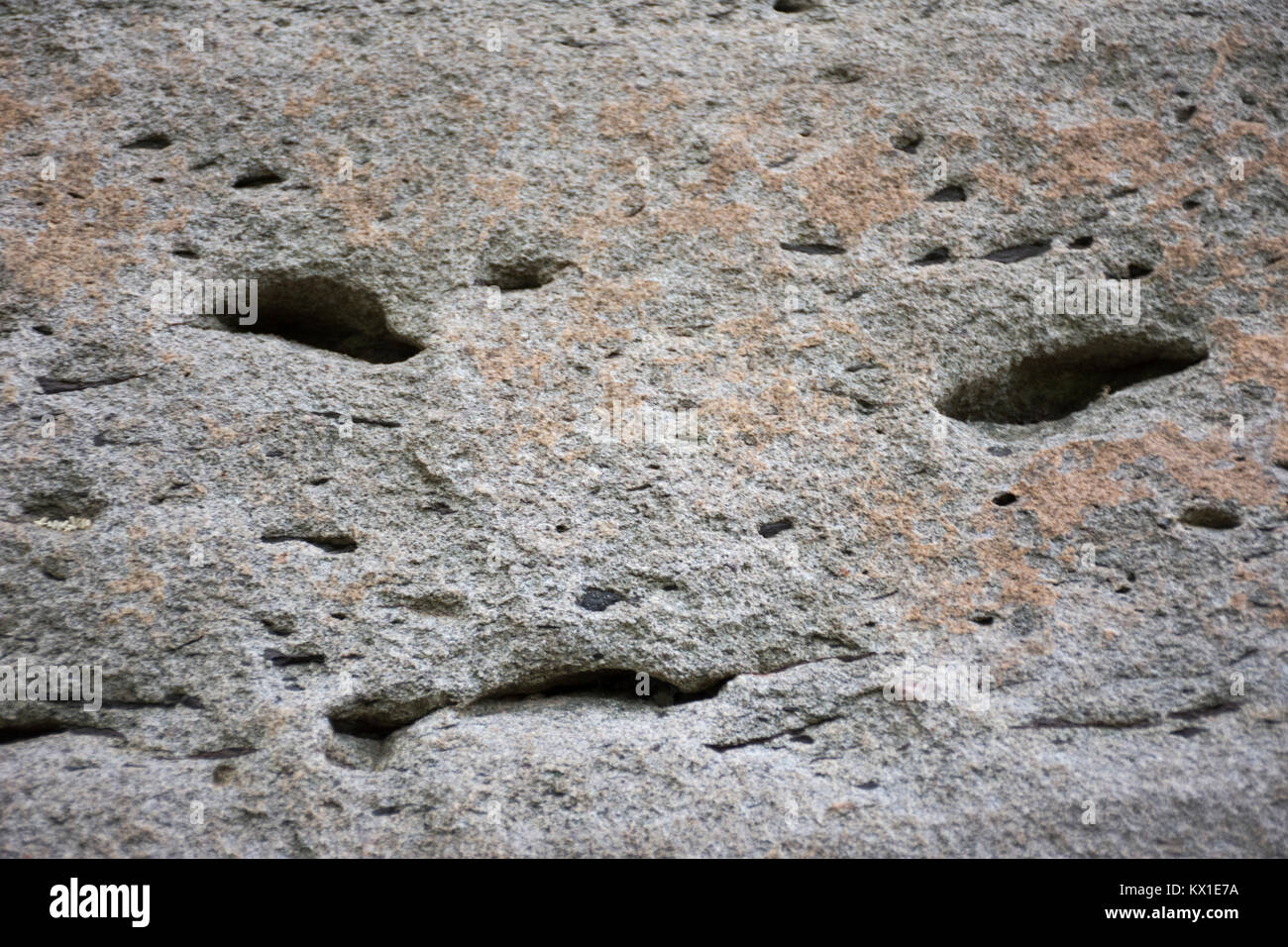 Pavimento in pietra arte sfondo sulla montagna a Pha Taem National Park in Ubon Ratchathani, Thailandia Foto Stock