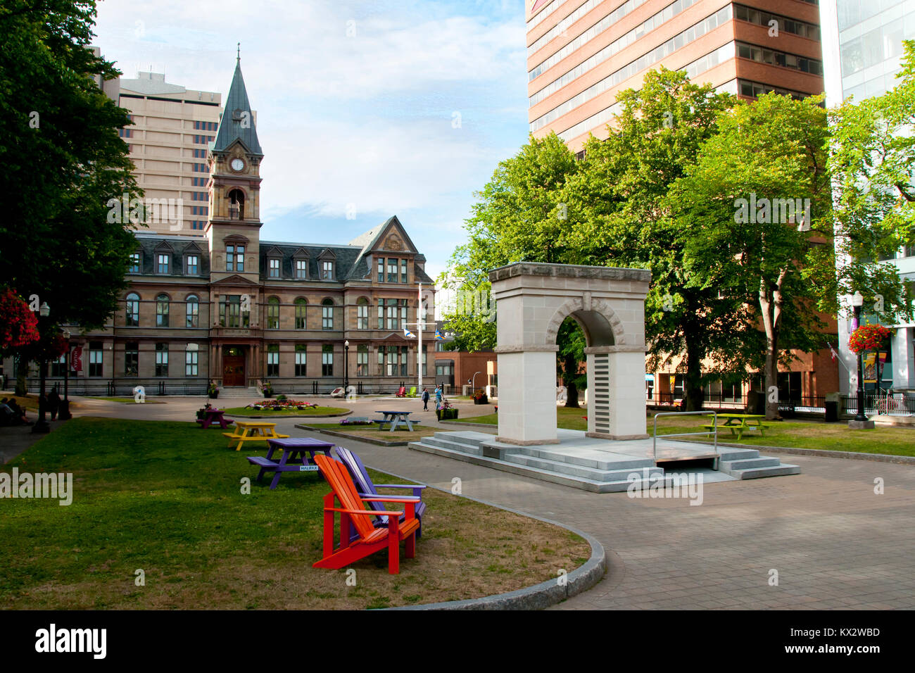 Il Memorial Park - Halifax - Nova Scotia Foto Stock