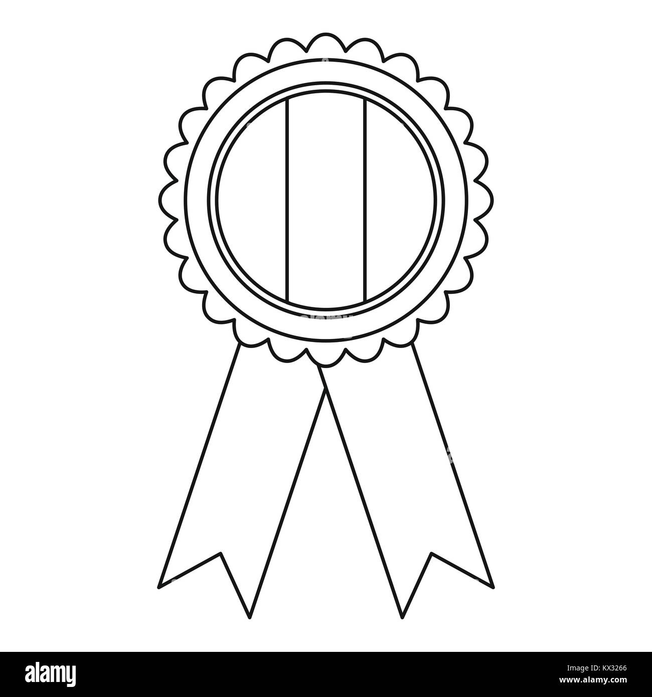 L'Irlanda emblema , l'icona di stile di contorno Illustrazione Vettoriale