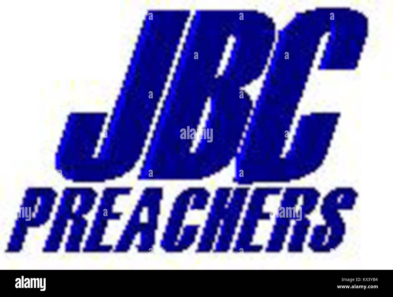 Blu scuro "JBC' con blu scuro "predicatori' sotto Foto Stock