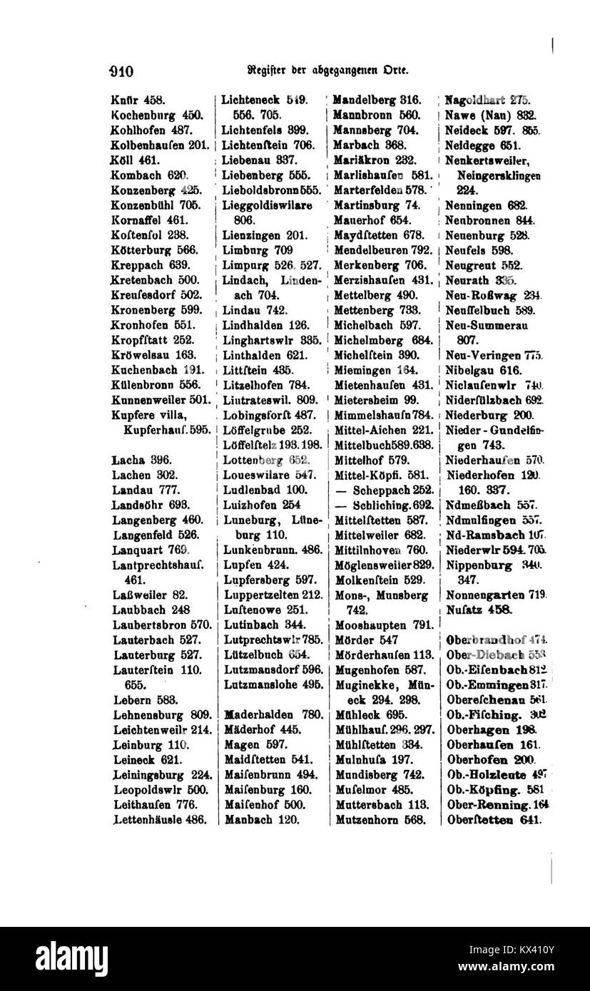 Questa mappa storica illustra i confini del Regno di Württemberg e i luoghi chiave, fornendo un'idea della storia territoriale tedesca. Foto Stock