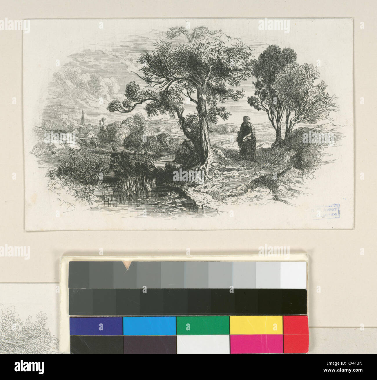 Illustrazione dall'edizione francese di "la Prison d'Édimbourg" di Walter Scott, raffigurante una scena della seconda parte del romanzo. L'immagine fa parte della collezione della New York Public Library. Il romanzo è un romanzo storico ambientato a Edimburgo, in Scozia, ed esplora temi di giustizia e moralità. Foto Stock