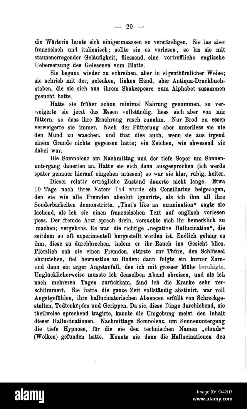 Un'edizione o pagina dal De Studien über Hysterie, parte degli studi storici sull'isteria in psicologia e medicina. Foto Stock