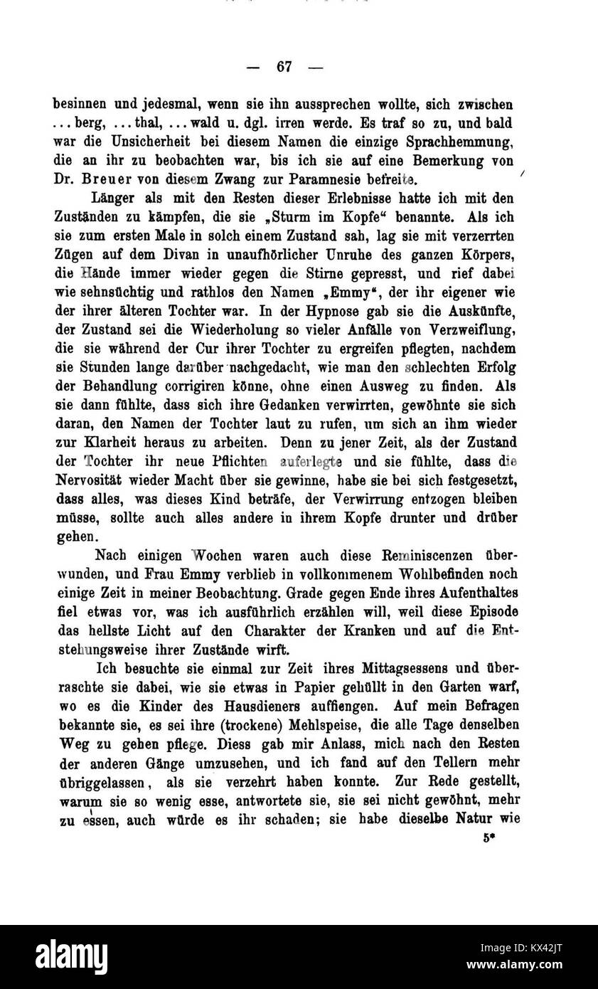 Questo titolo si riferisce a uno studio medico o psicologico dell'isteria della fine del XIX secolo o dell'inizio del XX secolo. Analizza la natura, i sintomi e il trattamento dell'isteria come compreso all'interno della ricerca psichiatrica iniziale. Foto Stock
