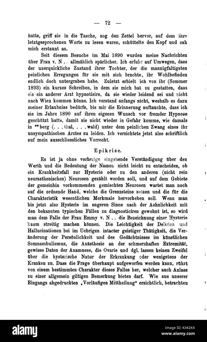 "Studi sull'isteria" esamina gli aspetti sociali, psicologici e medici dell'isteria, influenzando la ricerca di fine XIX secolo e inizio XX secolo. Foto Stock