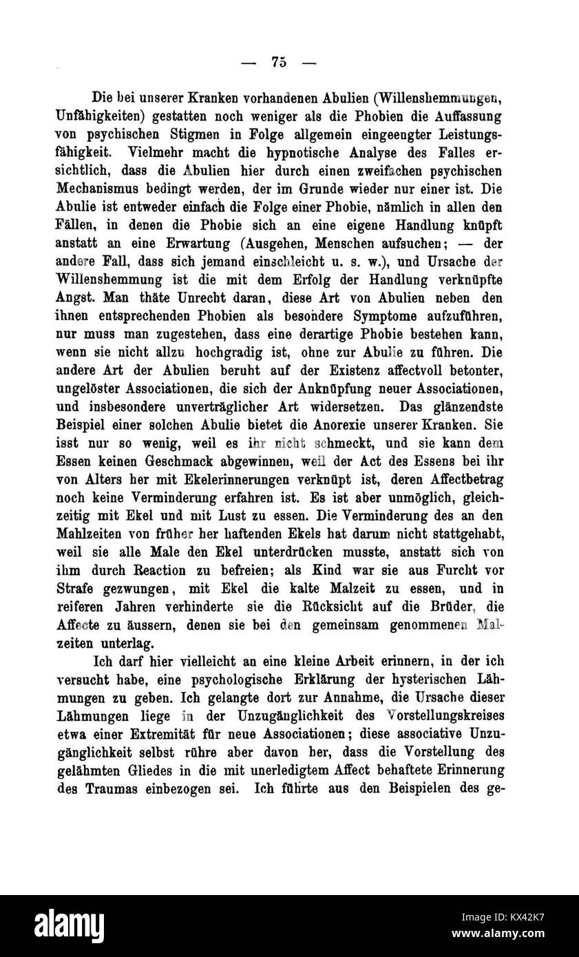 Questo lavoro esamina gli studi sull'isteria, concentrandosi sulla ricerca medica e le teorie psicologiche che circondano la condizione. Contribuisce alla comprensione dell'isteria come condizione psicologica e medica nel XIX secolo. Foto Stock