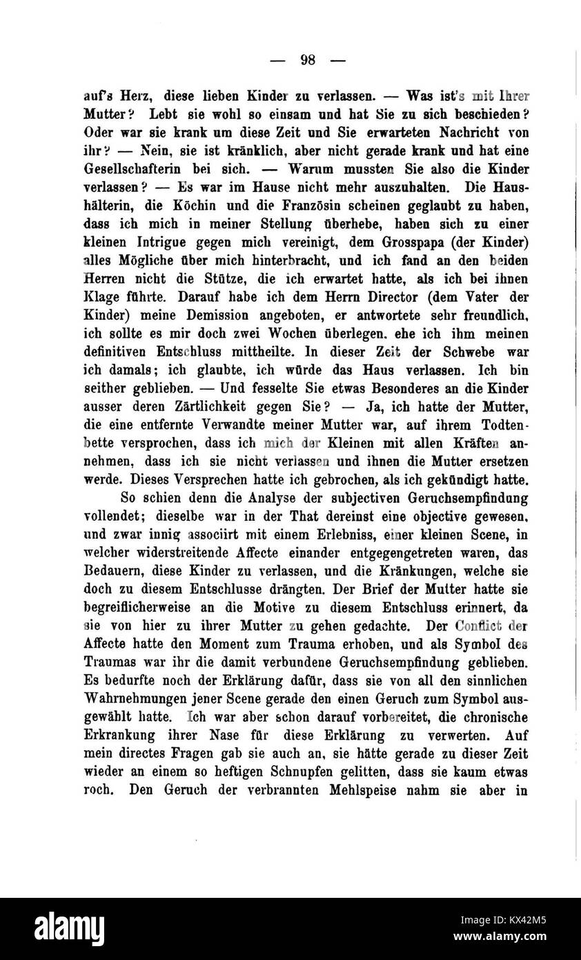 De Studien über Hysterie è un'opera di base in psicologia e psichiatria, che analizza l'isteria e i suoi effetti sugli individui, contribuendo alla ricerca precoce sulla salute mentale e sui disturbi psicologici. Foto Stock