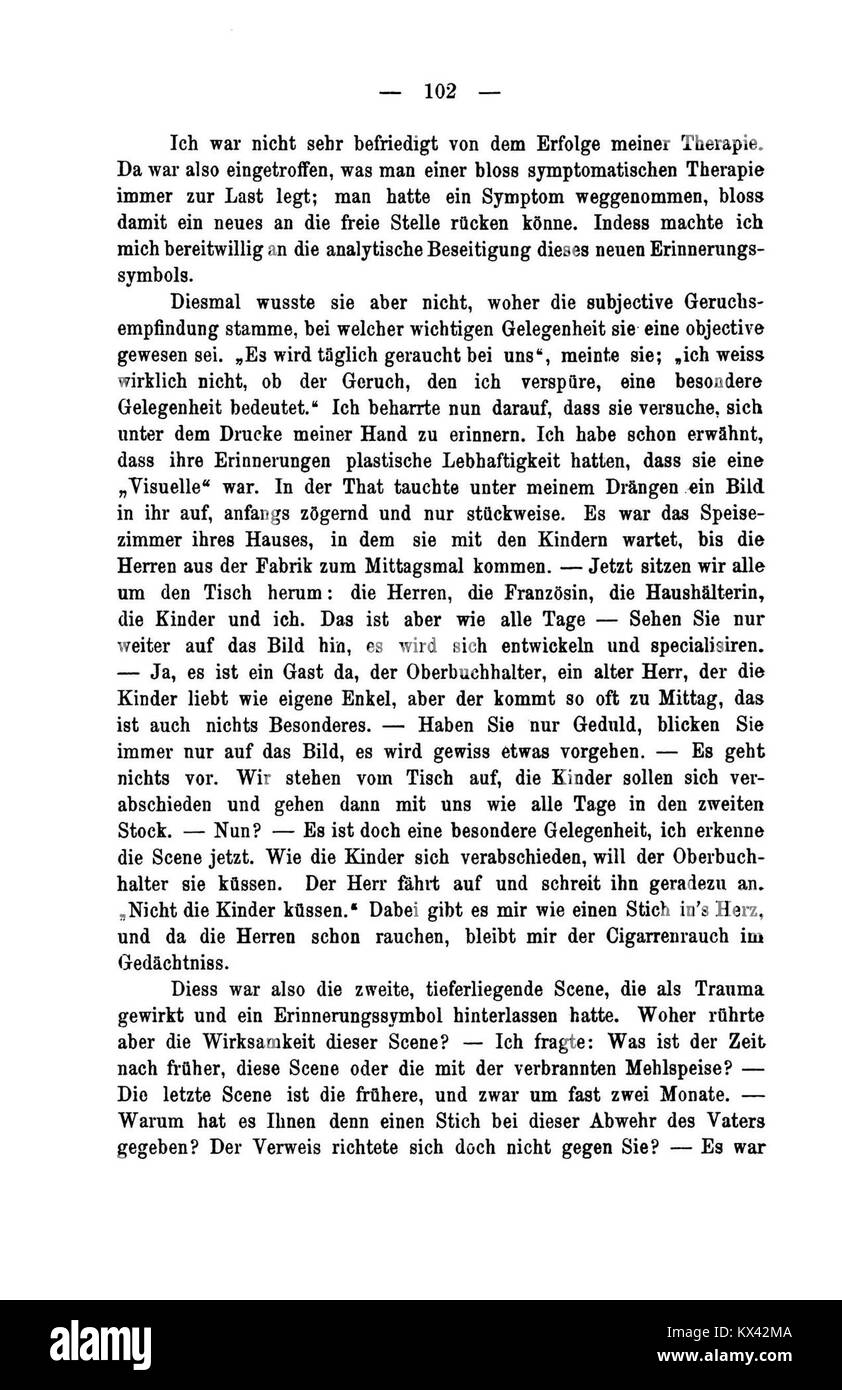 Edizione di "De Studien über Hysterie", uno studio che esplora gli aspetti psicologici e medici dell'isteria e il suo significato nella ricerca sulla salute mentale del XIX secolo. Foto Stock