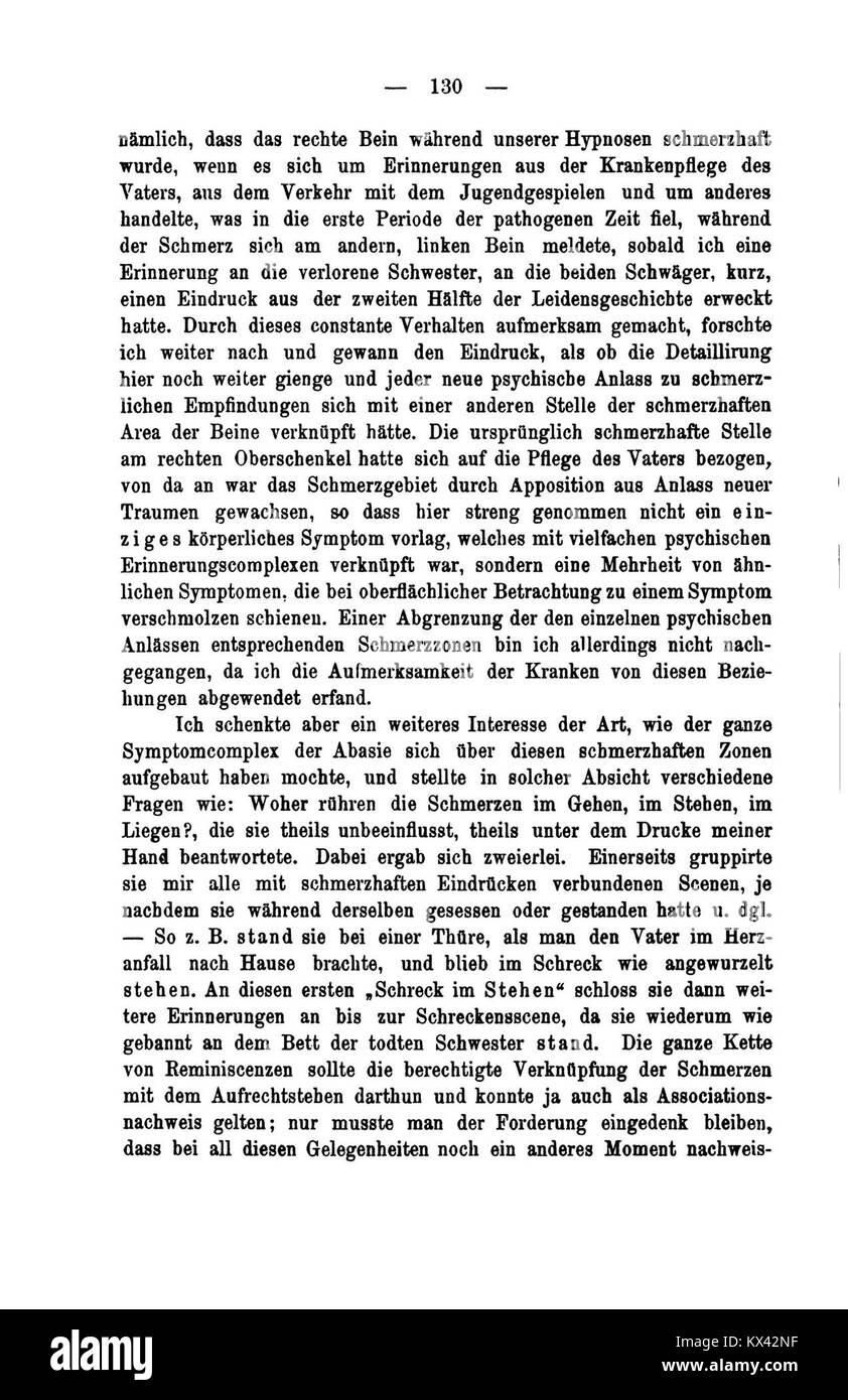 Il testo psicologico fondamentale "Studies on Hysteria" discute la comprensione medica dell'isteria alla fine del XIX secolo e il suo ruolo nello sviluppo della psicoanalisi Foto Stock