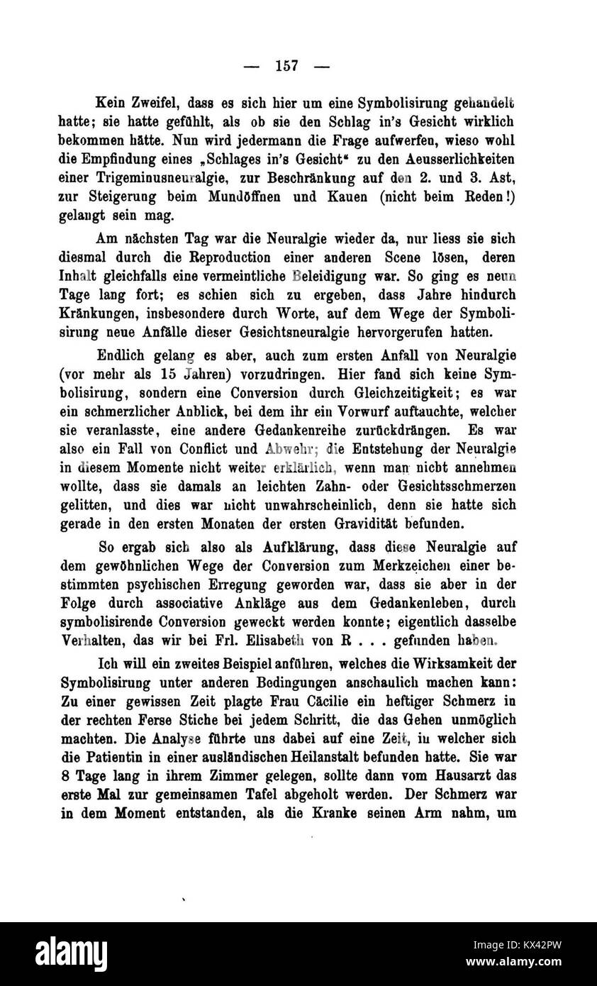 "De Studien über Hysterie", pubblicato alla fine del XIX secolo, studia l'isteria e fa progredire la conoscenza precoce della salute mentale e degli approcci terapeutici. Foto Stock
