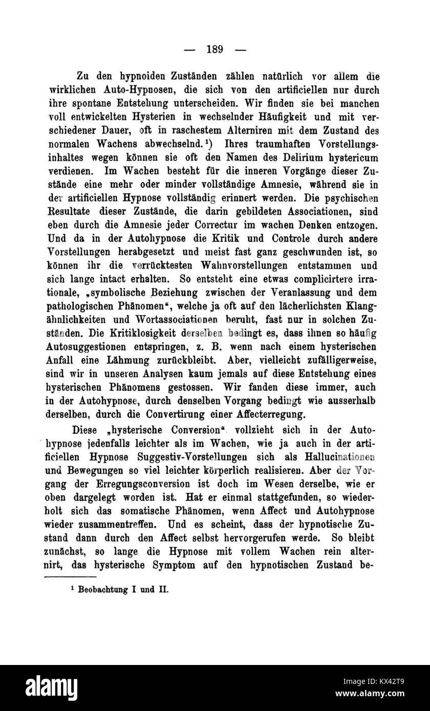 Questo lavoro, 'Studies on Hysteria' (1898), esplora le condizioni neurologiche e psicologiche, documentando osservazioni cliniche, casi di studio e le prime teorie mediche. Foto Stock