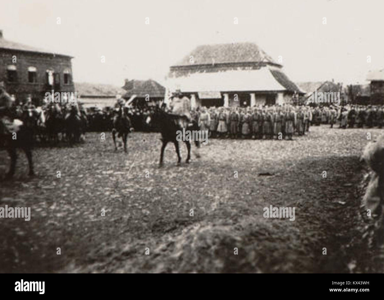 Defilada Legionów Polskich w Sławkowie Foto Stock