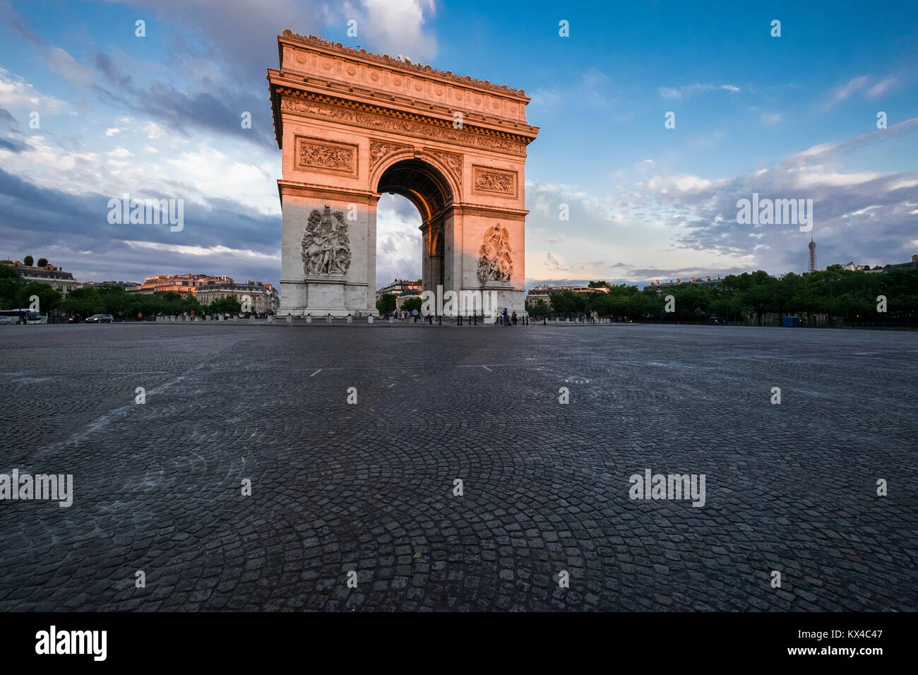 Francia, Parigi (75), Arco di Trionfo e Place de Charles de Gaulle Foto Stock