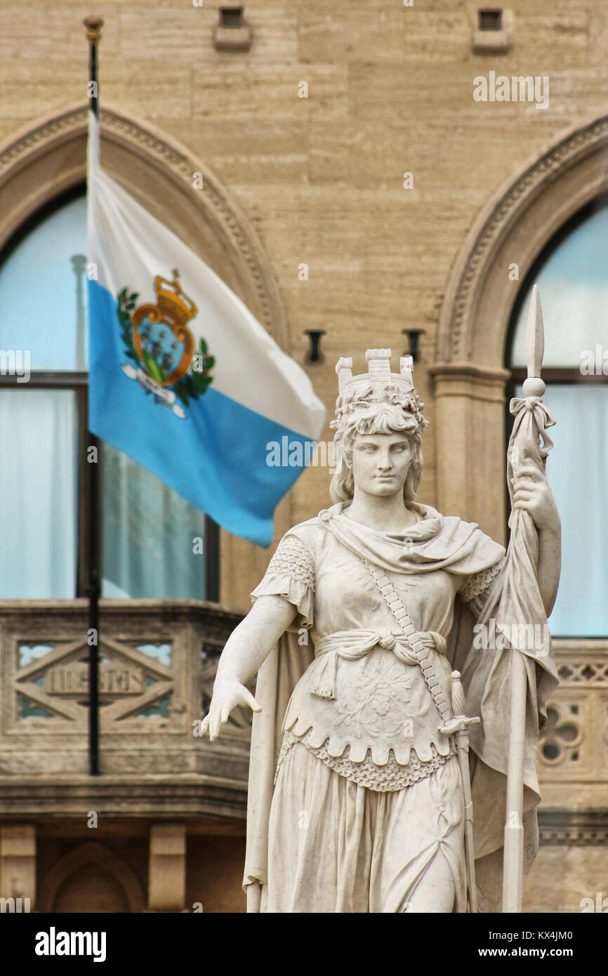 Repubblica di San Marino, paese europeo, luogo turistico Foto Stock