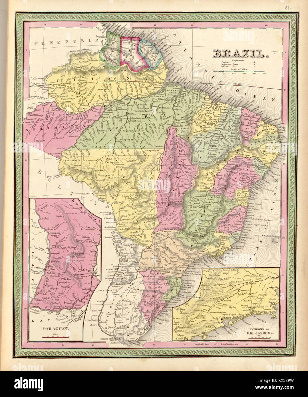 Brasile - 1849 Foto Stock