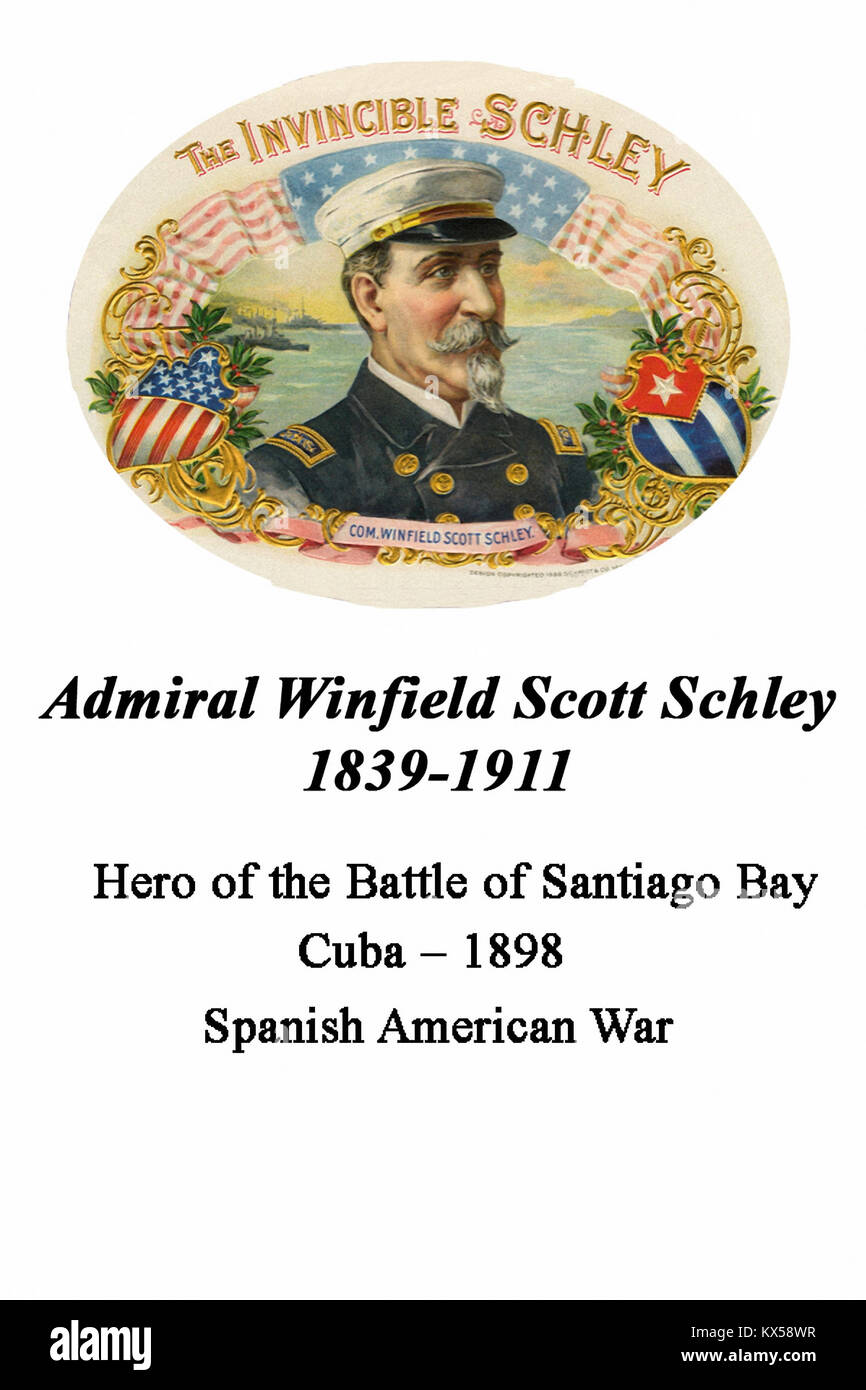 Admiral Winfield Scott Schley Foto Stock