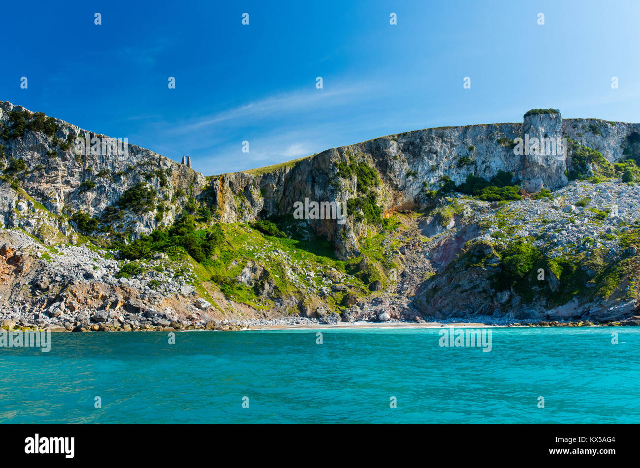 'Montaña Oriental Costera', Mare cantabrico, Cantabria, Spagna, Europa Foto Stock