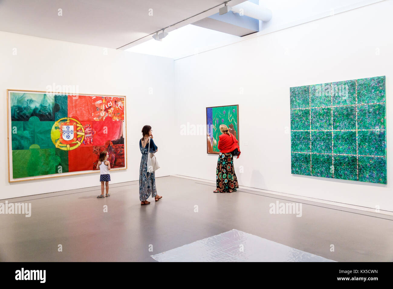 Lisbona Portogallo,Sao Sebastiao,Museu Calouste Gulbenkian,museo,centro d'arte moderna,centro,contemporaneo,arte moderna,mostra collezione, Foto Stock