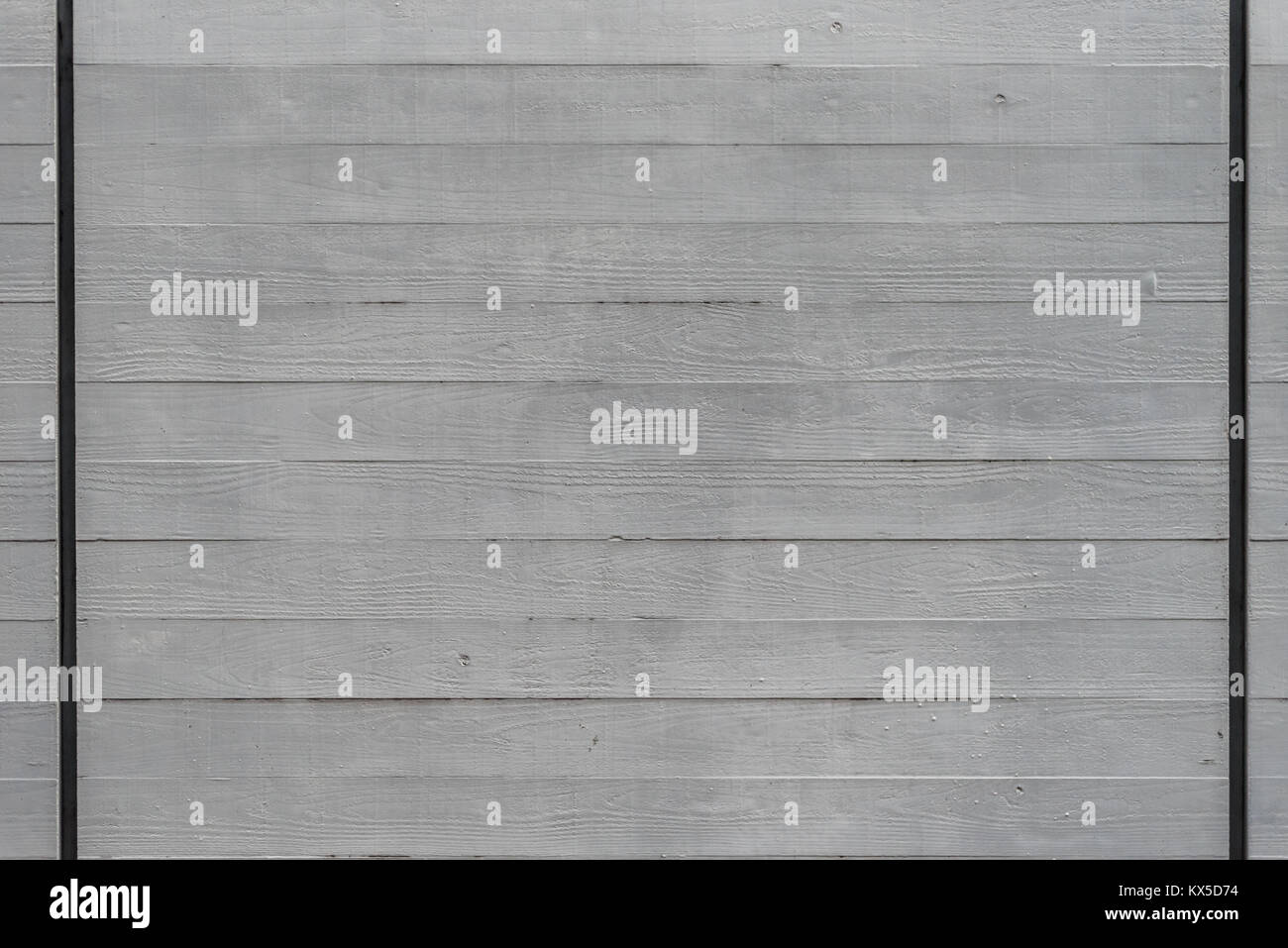 Weathered colorata di bianco parete in legno texture con testa di chiodo Foto Stock