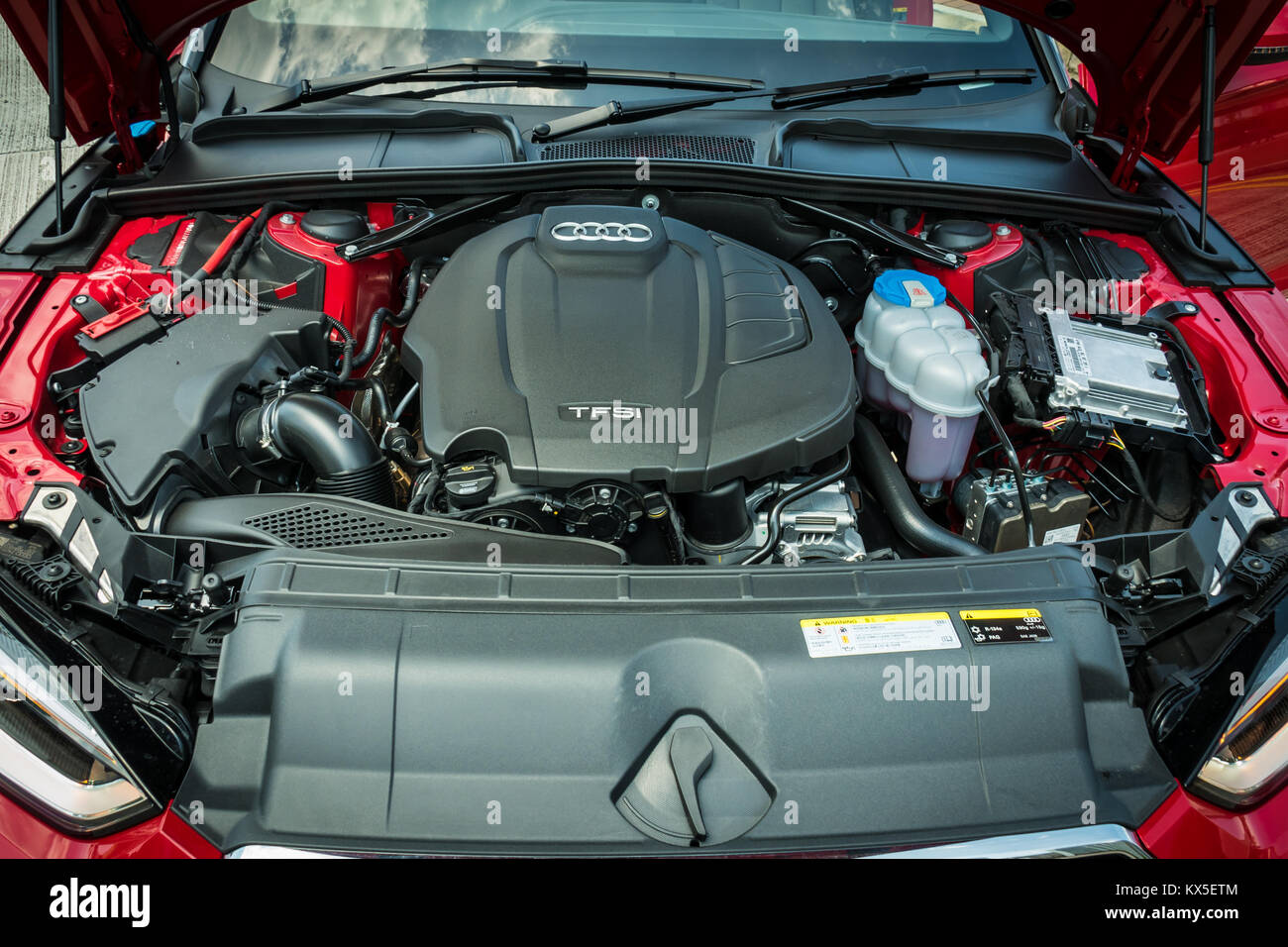 Hong Kong Cina Luglio 28, 2017 : Audi A5 Cabriolet 2017 Test Drive giorno 28 luglio 2017 a Hong Kong. Foto Stock