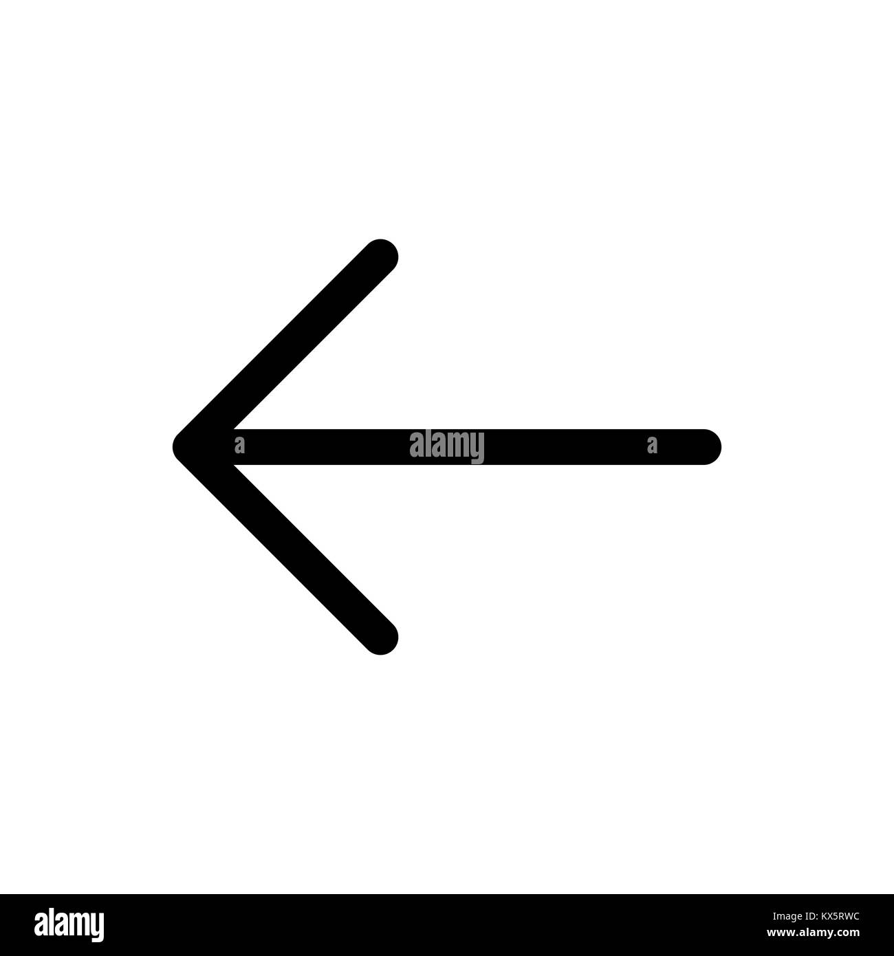 Icona Aroow per semplice piatto stile design dell'interfaccia utente. Illustrazione Vettoriale