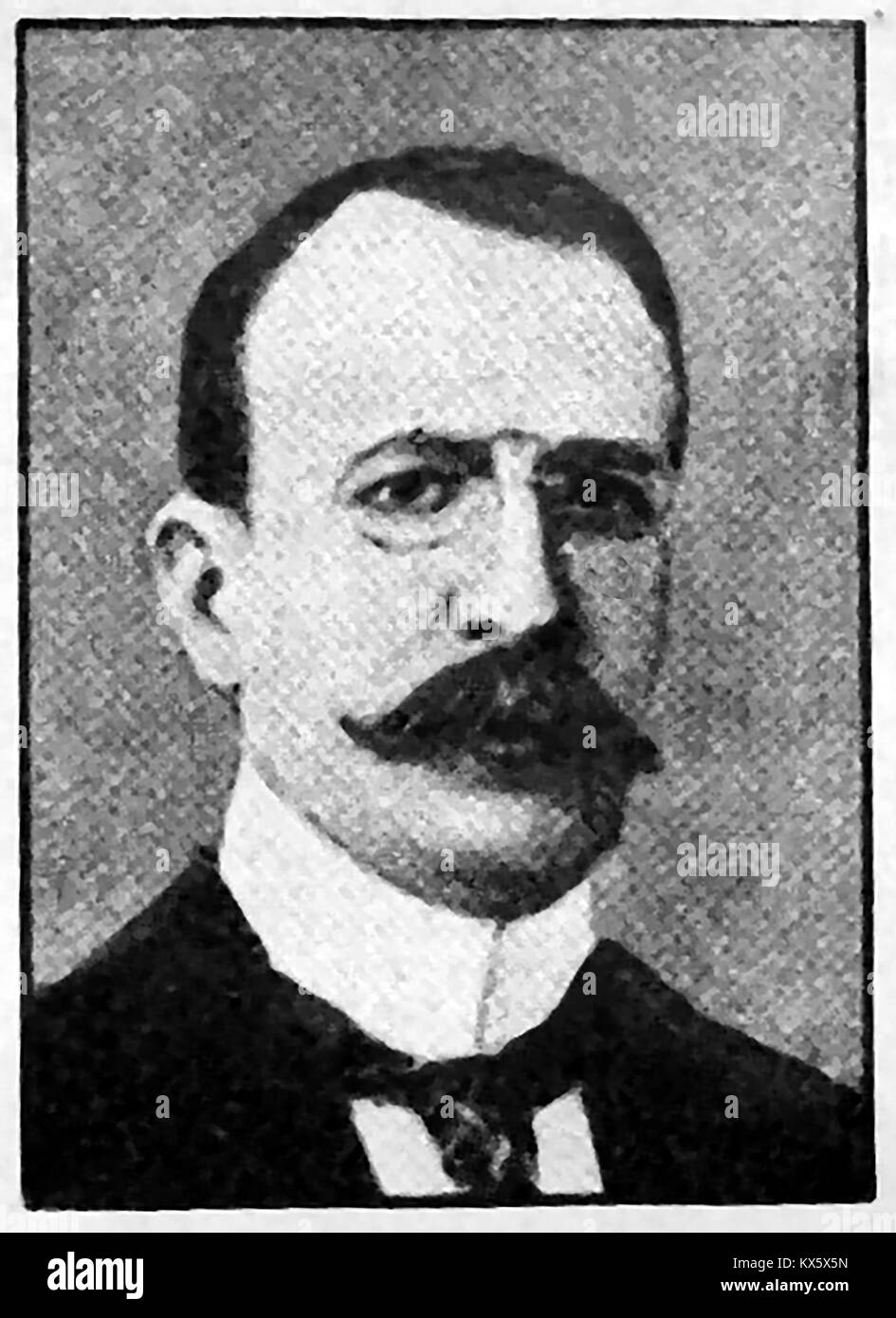 Dr Jose F. Alcorta- Un ritratto del Presidente di Argentina nel 1909 Foto Stock