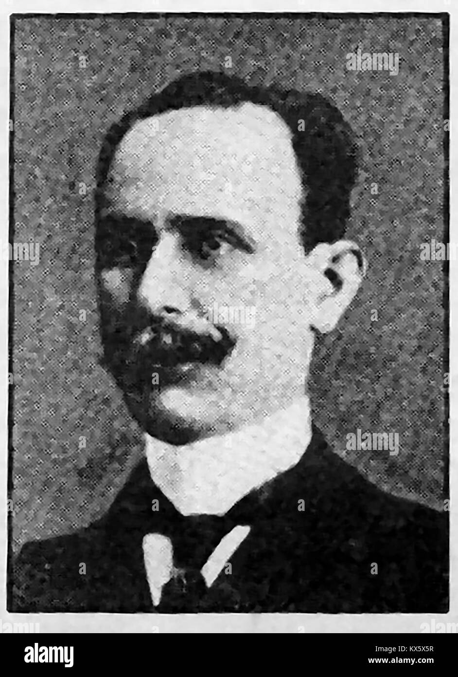 Ad esempio Navero - un ritratto del presidente del Paraguay nel 1909 Foto Stock