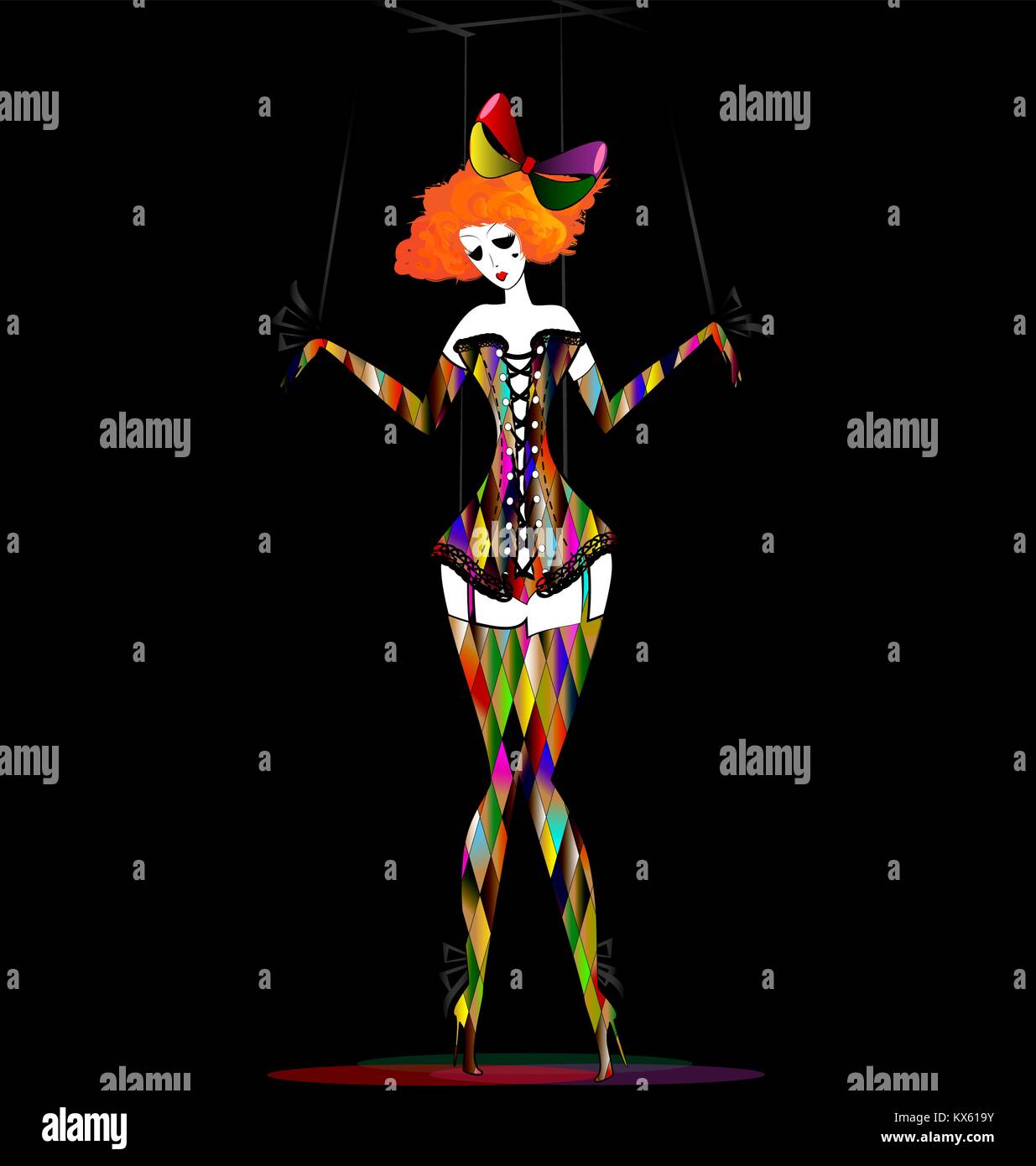 Teatro delle arlecchino immagini e fotografie stock ad alta