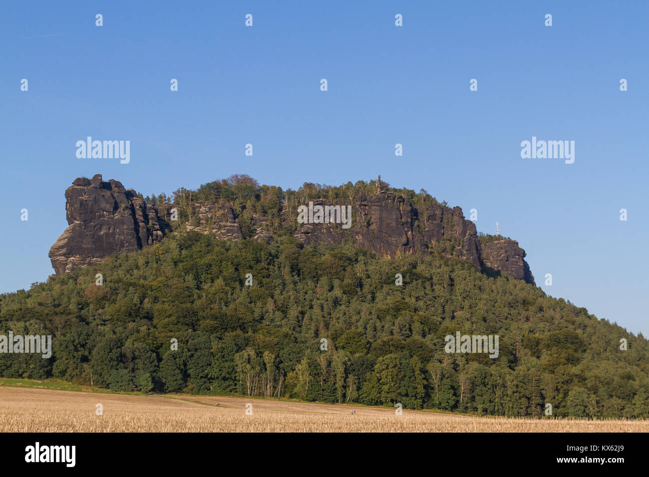 Svizzera sassone sächsiche Schweiz Blick auf die Felslandschaft Foto Stock