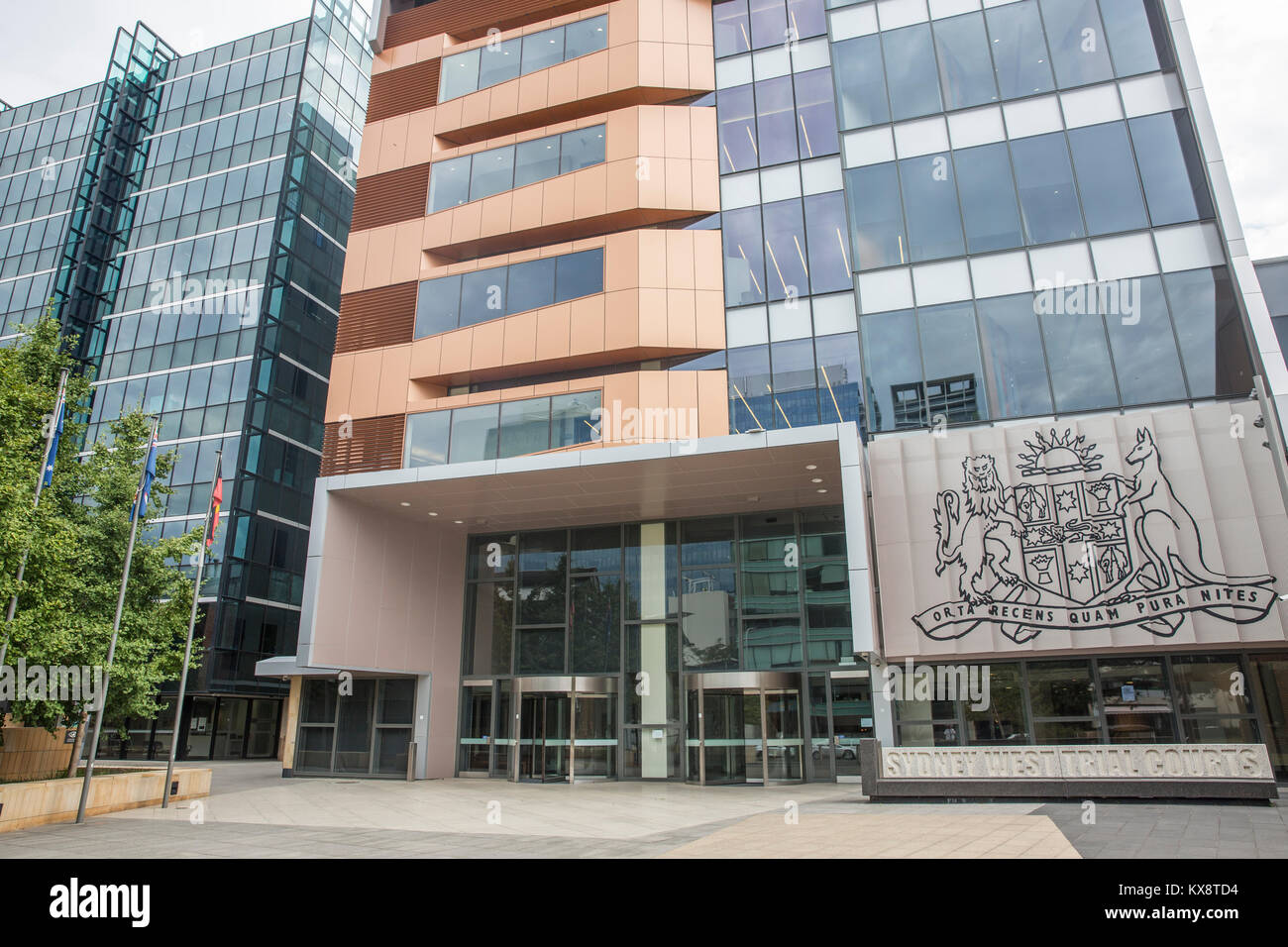 Giustizia Precinct in Parramatta Sydney occidentale include south west trail tribunali, corte per bambini, servizi legali,Sydney , Australia Foto Stock