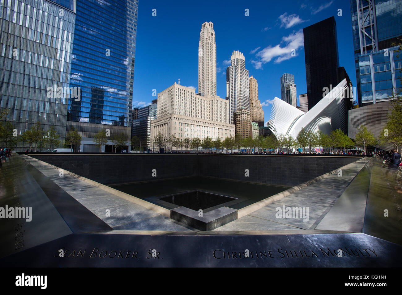 Il 9/11 Memorial, NY Foto Stock