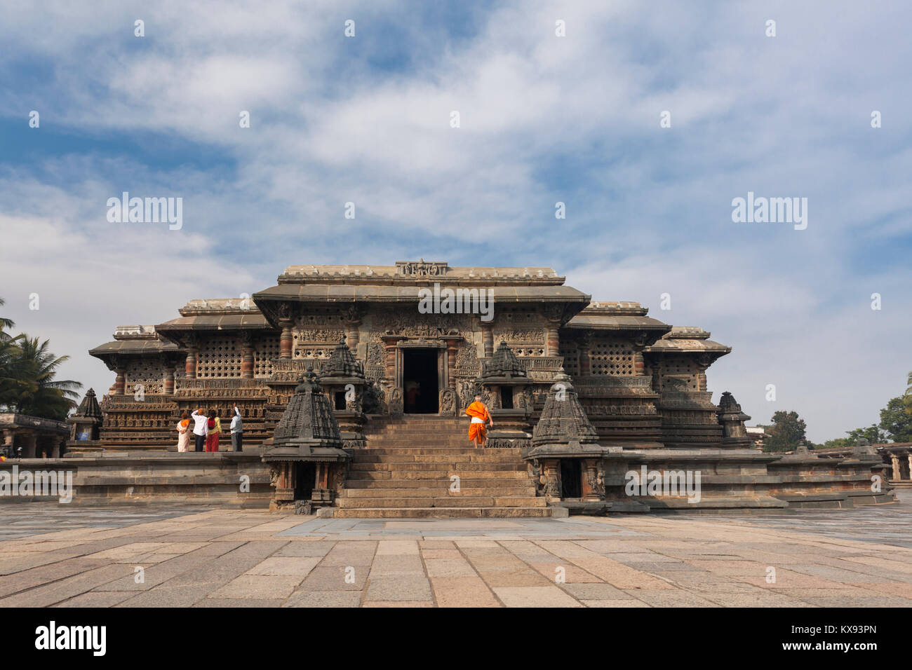 India, Karnataka, , Belur, Tempio di Chennakeshava Foto Stock