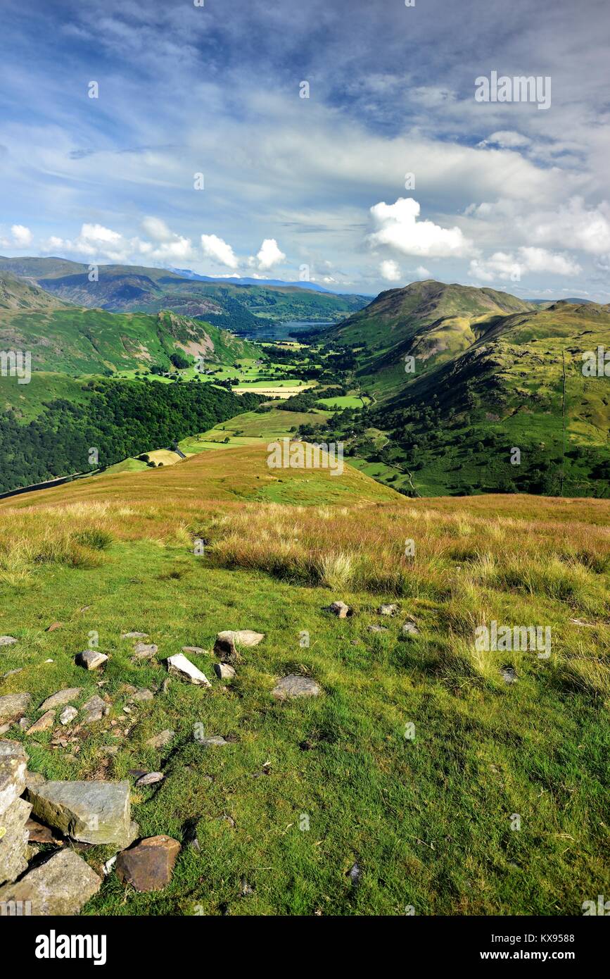 Giù Hartsop Dodd in Ullswater Foto Stock