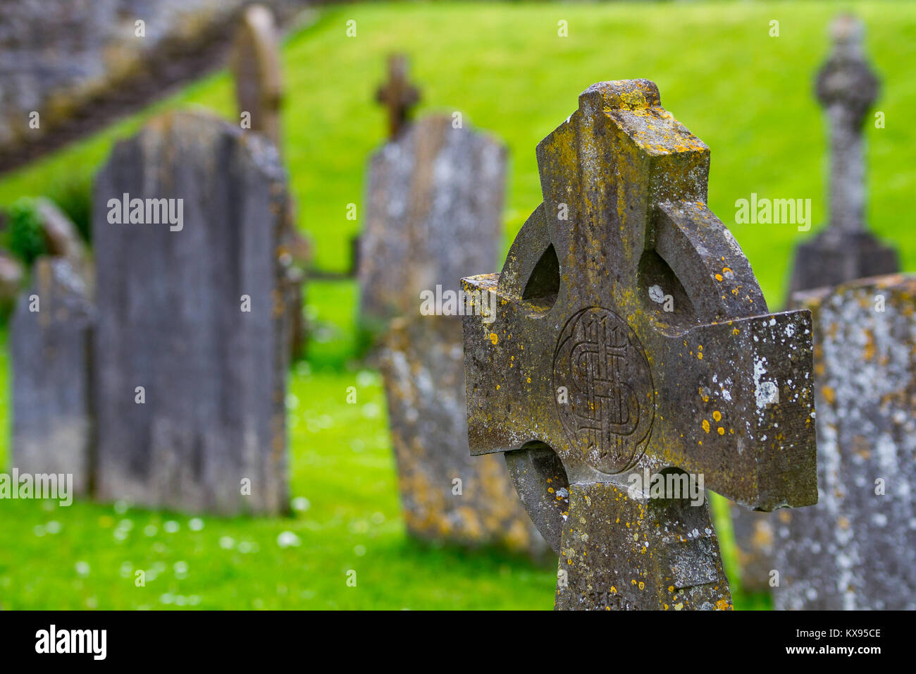 Vecchio Cimitero, Kilkenny, Irlanda, Europa Foto Stock