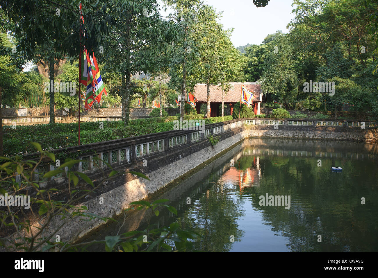 Hoa Lua antica città in Tam Coc, Vietnam Foto Stock