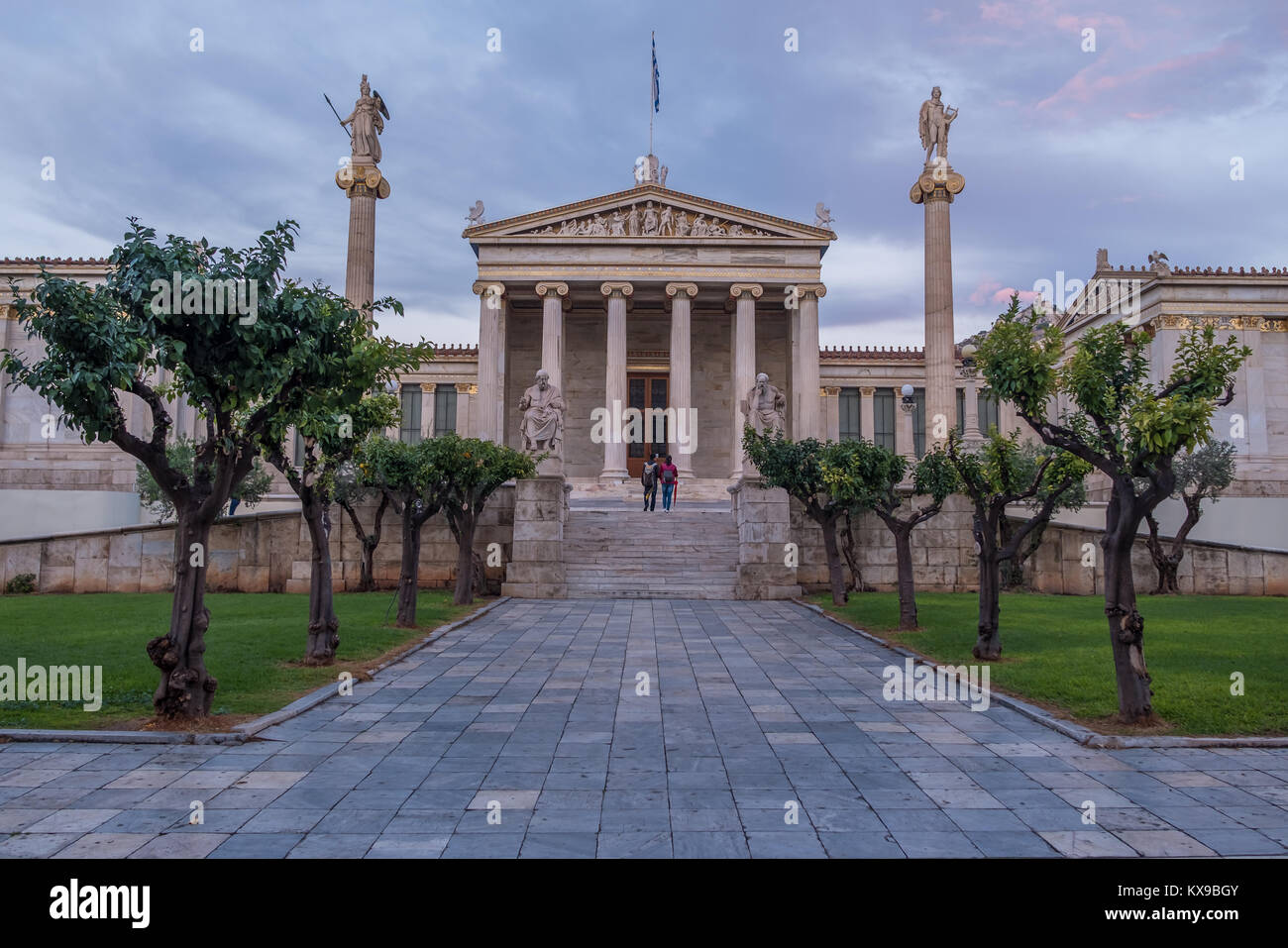 Accademia di Atene in Grecia Foto Stock