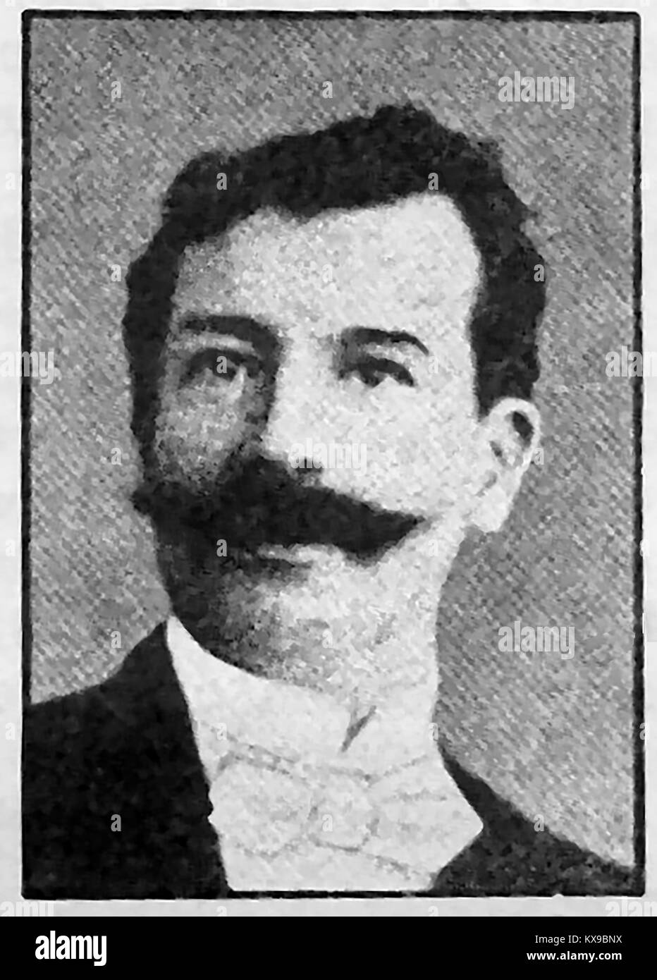 Il colonnello I. Montes - un ritratto del presidente della Bolivia in 1909 Foto Stock