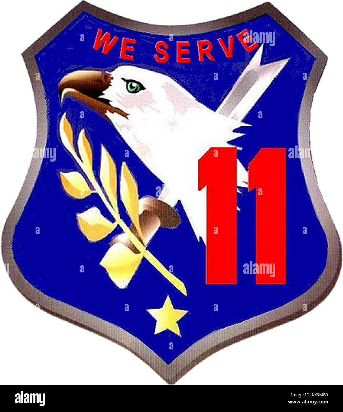 Undicesimo Air Force Gruppo (riserva) della guarnizione di tenuta della scatola Foto Stock